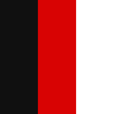 Black/Red-White