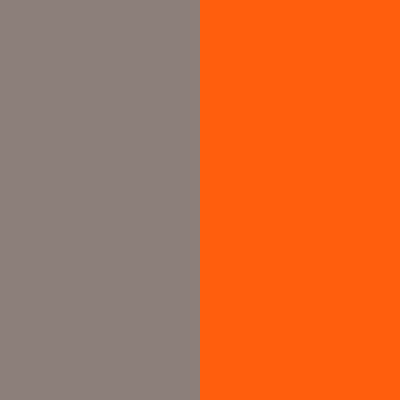 Nickel Gray/Red Orange