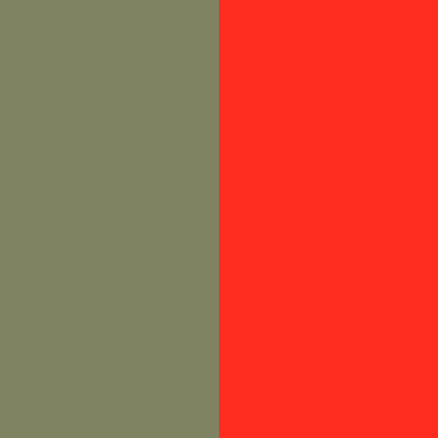 Military Green/Fiery Red