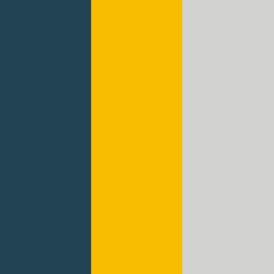 Deep Teal/Goldenrod-Silver Gray