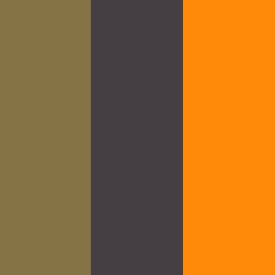 Olive Green/Dark Gray-Orange Rust