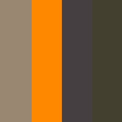 Bark Green/Pop Orange-Dark Gray-Military Green