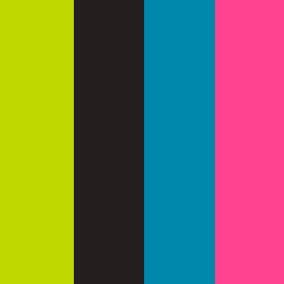 Electric Lime/Black-Blue-Magenta Fluo