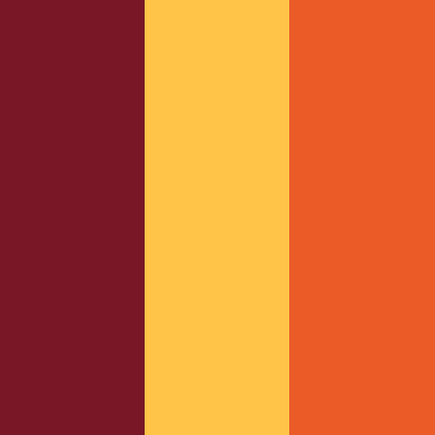 Bordeaux/Goldenrod-Orange Rust