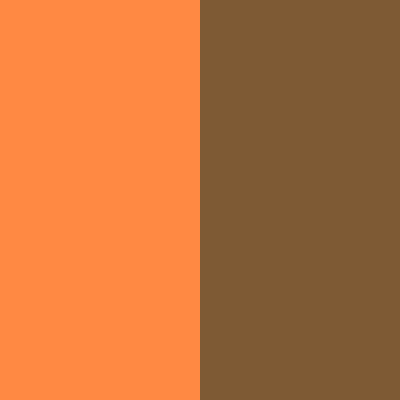 Red Orange/Metal Brown